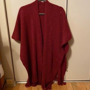 Francesca’s sweater poncho